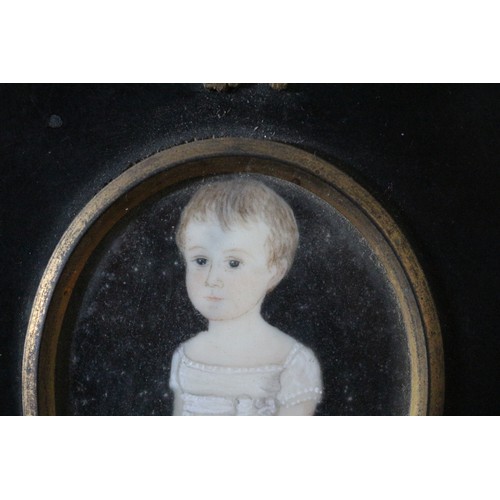 37 - Circa Late 1800's Finely Painted Miniature Believed to Have Been Painted by (British 1858 - 1898) Wi... 
