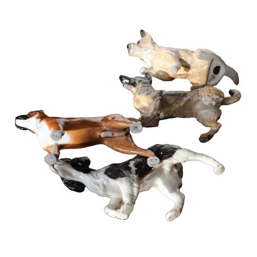 43 - Nice Group of Royal Doulton Dogs - Terrier - Give me a Home - No. DA196 - Boxer Dog - Warlord of Maz... 