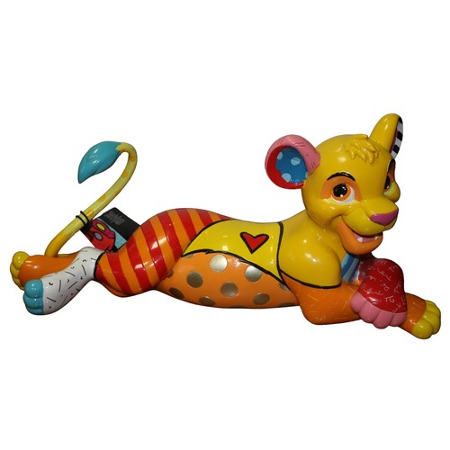 49 - Disney Showcase Collection by Romero Britto - Boxed Large Lion King Figure - Simba No. 6007099