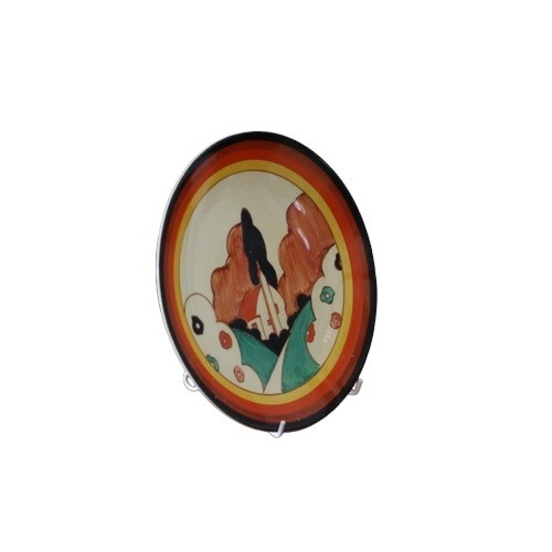 53 - Rare Clarice Cliff From Christies 'The Barry Jones Collection' - Farmhouse Wall - A Bizarre Plate - ... 