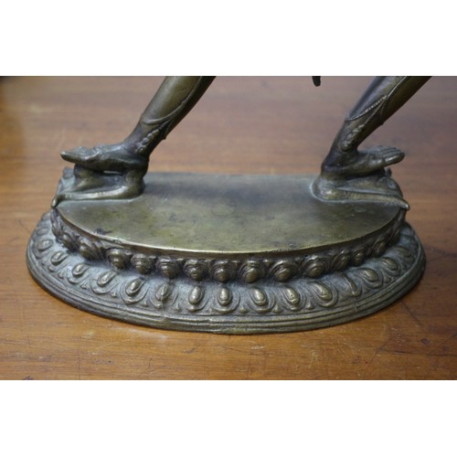 26 - Vintage Possibly Antique Large and Heavy Tibetan Brass/Bronze Sarva Buddha Dakini Statue 43cm - Supe... 