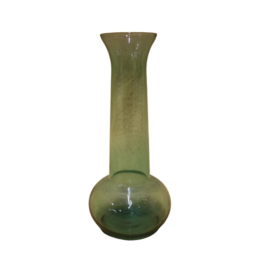 4 - Vintage Jarron Verde, (Green Vase), Bud Style, Hand Blown - 1950/60's - 19cm Tall