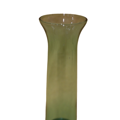 4 - Vintage Jarron Verde, (Green Vase), Bud Style, Hand Blown - 1950/60's - 19cm Tall