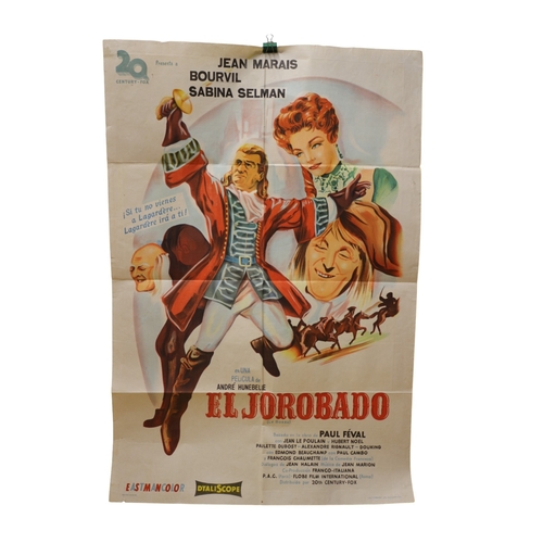 5 - Original Argentinian Printed 'Le Bossu' Film Poster - 1950's - 100 x 74cm