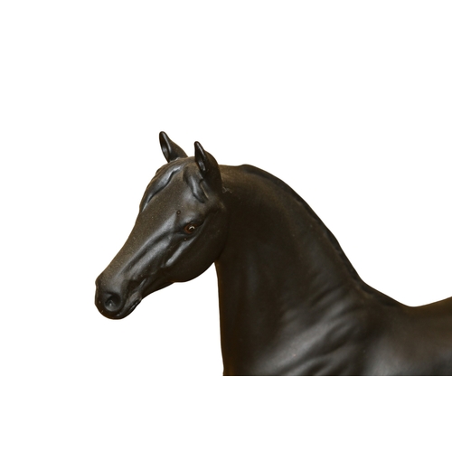 7 - Beswick Connoisseur Model - Morgan Horse - 'Tarryall Maestro' Figure on Wood Base - 31 x 29cm