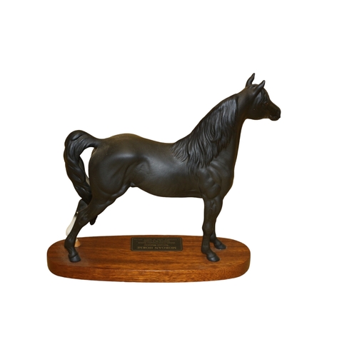 7 - Beswick Connoisseur Model - Morgan Horse - 'Tarryall Maestro' Figure on Wood Base - 31 x 29cm