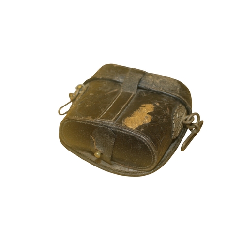 19 - Extremely Rare Victorian Cavalry Shoulder Belt Ammunition Pouch - Circa Early / Mid 1800's