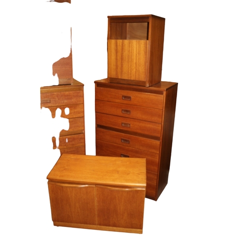 27 - Very Nice Selection of Mid Century Meredew Furniture including Pair of Matching Drawer Units Desk, D... 