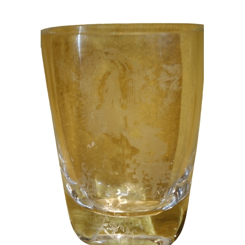 31 - Nice Selection of Quality Glassware including a Beautifully Etched Romeo and Juliet Heavy Vase, Dart... 