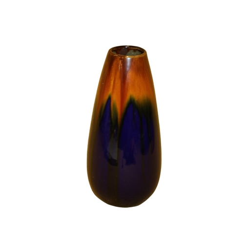 32 - Thulin Drip Glazed Vase from Belgium Circa 1920's - 23cm tall