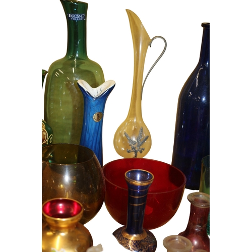 41 - Really Nice Selection of Coloured Glass Items including Makers: Murano, Mdina, Krosno, Mtafa and Oth... 