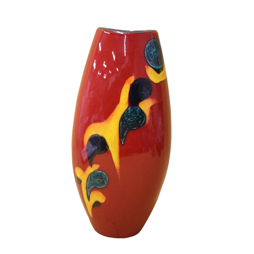 51 - Very Tall Rare Poole Pottery 'Volcano' Design Vase - 37.5cm