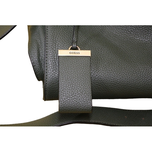 52 - Brand New Guess Handbag with Dust Cover - Green Colour with Shoulder Strap and Carry Handles