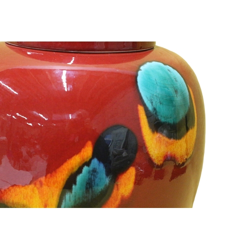 65 - Superb Large Poole Pottery Ginger Jar - Odyssey Design by Sylvia Whitehead - 30cm Tall and 22cm dia