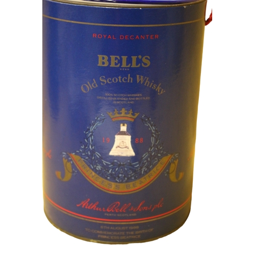 74 - Sealed and Full Bells Whisky in Wade Decanter to Commemorate the Birth of Princess Beatrice 1988 wit... 