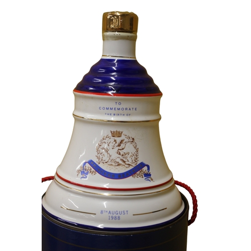 74 - Sealed and Full Bells Whisky in Wade Decanter to Commemorate the Birth of Princess Beatrice 1988 wit... 