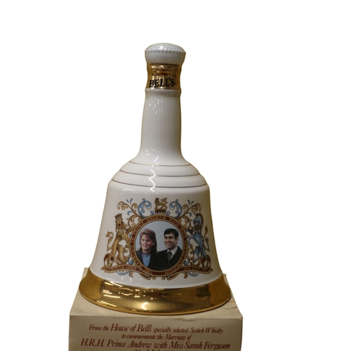 78 - Sealed and Full Bells Whisky in Wade Decanter to Commemorate the Marriage of Sarah Ferguson and Prin... 