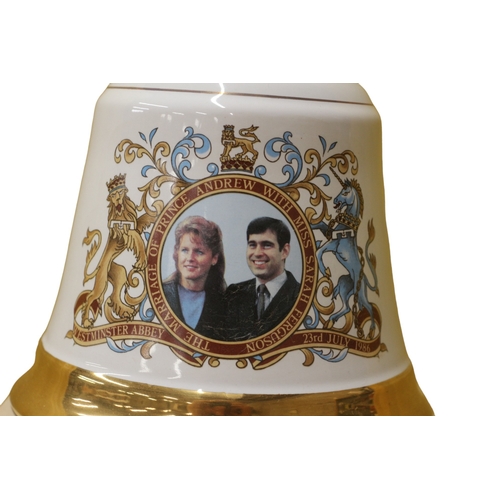 78 - Sealed and Full Bells Whisky in Wade Decanter to Commemorate the Marriage of Sarah Ferguson and Prin... 