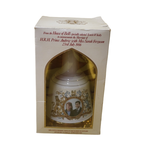 78 - Sealed and Full Bells Whisky in Wade Decanter to Commemorate the Marriage of Sarah Ferguson and Prin... 