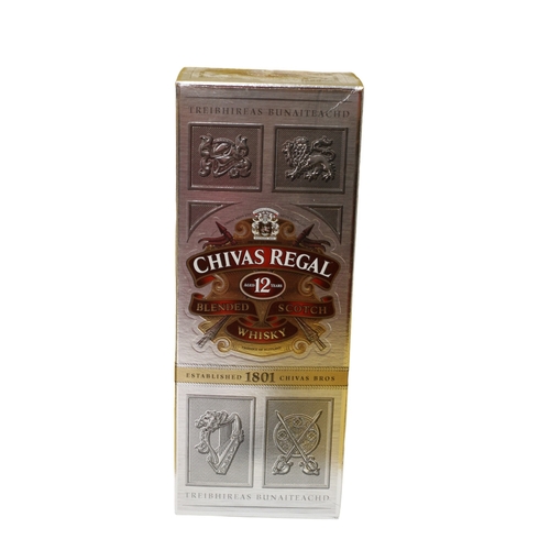 99 - Sealed and Unopened Bottle of Chivas Regal 12 Year Old Blended Scotch Whisky - Old Label and Box