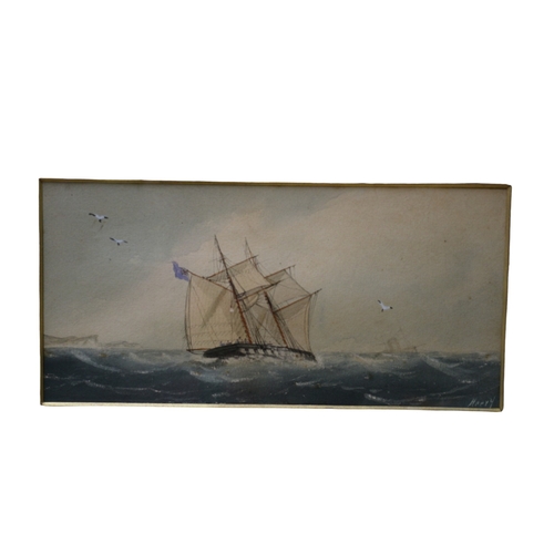 118 - Superb Late 19th / Early 20th Century Nautical Watercolour Painting by Heery - Framed and Glazed - 4... 