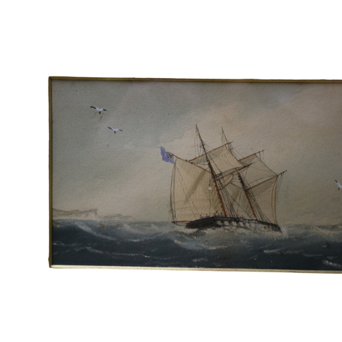 118 - Superb Late 19th / Early 20th Century Nautical Watercolour Painting by Heery - Framed and Glazed - 4... 