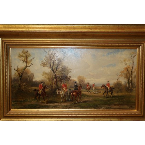 119 - Original Robert Stone Oils - x 2 - Hunting Scene - Superbly Painted with Exquisite Detailing - Frame... 