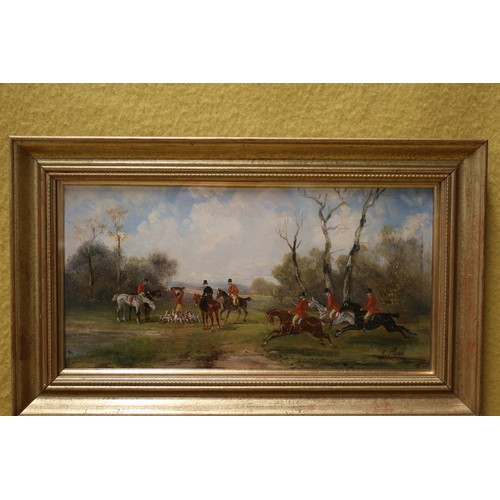 119 - Original Robert Stone Oils - x 2 - Hunting Scene - Superbly Painted with Exquisite Detailing - Frame... 