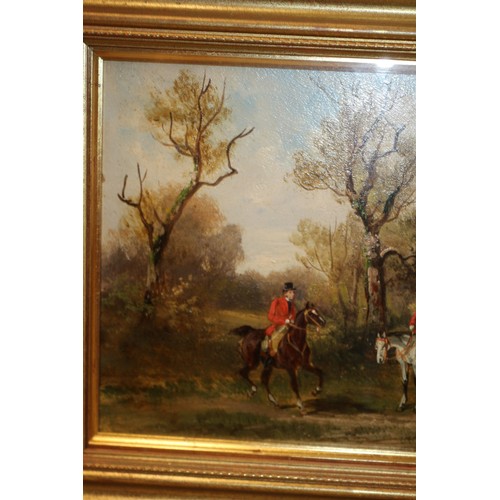 119 - Original Robert Stone Oils - x 2 - Hunting Scene - Superbly Painted with Exquisite Detailing - Frame... 