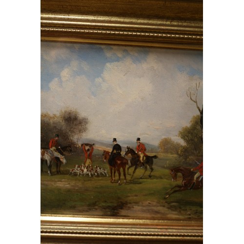 119 - Original Robert Stone Oils - x 2 - Hunting Scene - Superbly Painted with Exquisite Detailing - Frame... 