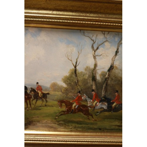 119 - Original Robert Stone Oils - x 2 - Hunting Scene - Superbly Painted with Exquisite Detailing - Frame... 