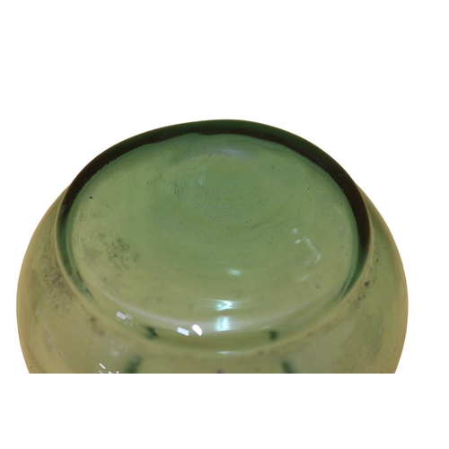 4 - Vintage Jarron Verde, (Green Vase), Bud Style, Hand Blown - 1950/60's - 19cm Tall