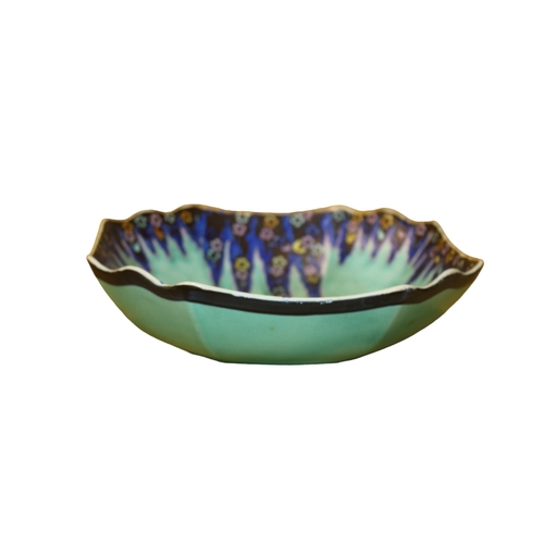 20 - Crown Devon Art Deco Mattajade Dragon Design Fruit Bowl - 23.5 x 23.5cm