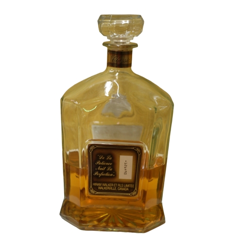 67 - Half Full 1.14 Litre Decanter Bottle of Canadian Club Classic Canadian 12 Year Old Whisky - 40% vol