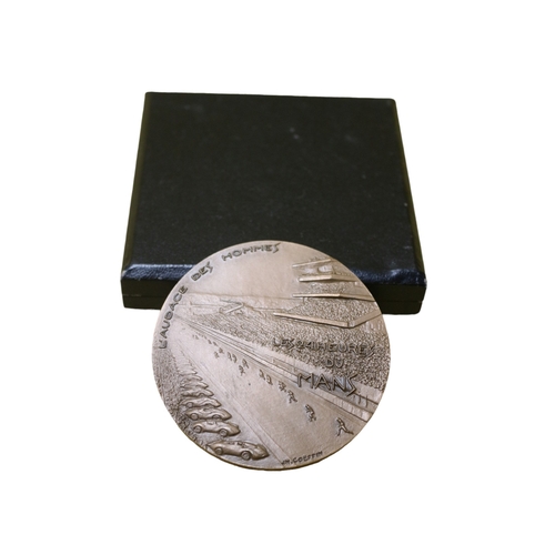 70 - Bronze Medal by Josette Hébert-Coëffin for the Le Mans 24 Hour Race in Presentation Box - 1977