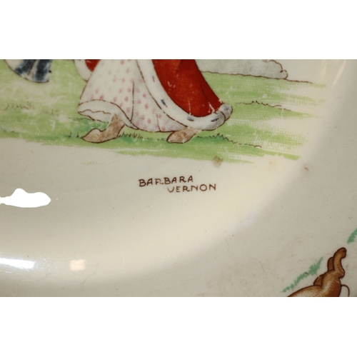 4 - Barbara Vernon Designed Bunnykins Early Dish - 16.5cm dia