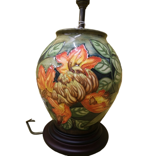 24 - Moorcroft ‘Forest Flame’ Lamp, 37cm Tall