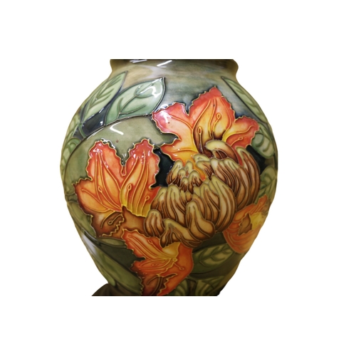 24 - Moorcroft ‘Forest Flame’ Lamp, 37cm Tall