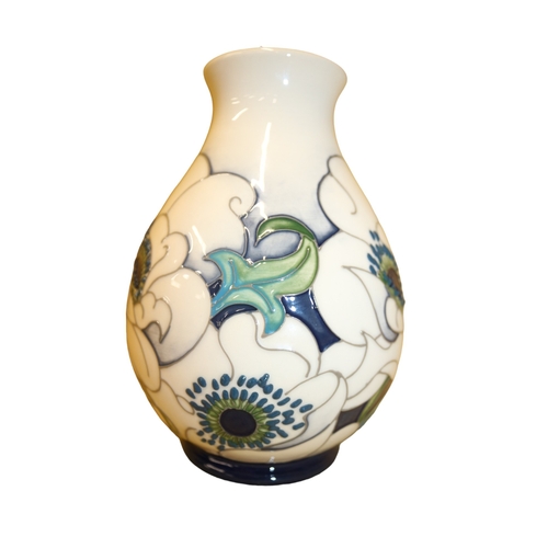 26 - Moorcroft ‘Snow Song’ Vase, By Rachel Bishop, 1st Quality, 20cm Tall