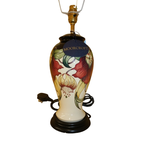 32 - Moorcroft Anna Lily Very Tall Lamp - 38cm Tall - 1st Quality