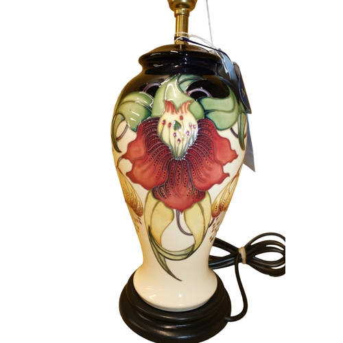 32 - Moorcroft Anna Lily Very Tall Lamp - 38cm Tall - 1st Quality