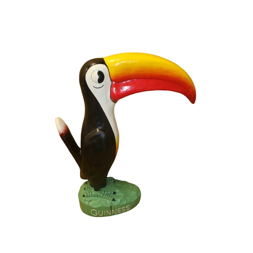 112 - Big Guinness Toucan with 2 Guinness Tin Signs, 59cm High