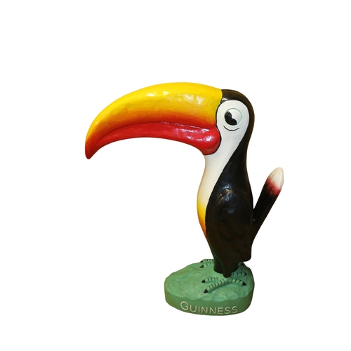 112 - Big Guinness Toucan with 2 Guinness Tin Signs, 59cm High