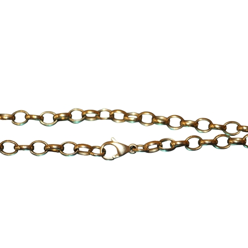 160 - 375 Gold Belcher Chain, Total Length 47cm, 14.2 Gram