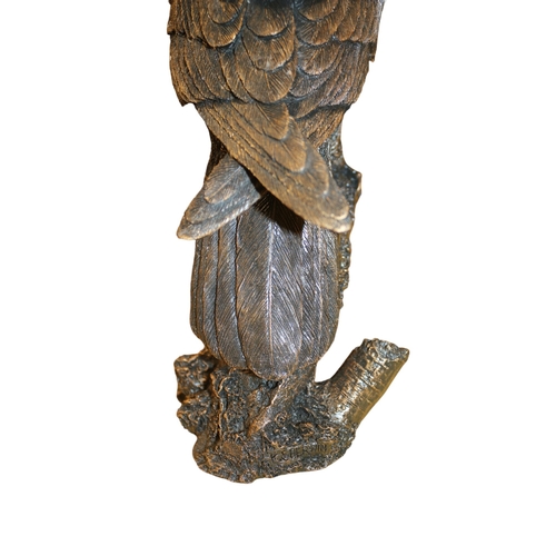 70 - Studio Bronze, Bronze Coated Eagles 'A28859', Signed K Sherwin, 34 cm high