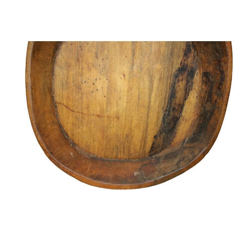 96 - Carved Wooden Bowl with Age, Possibly Late Victorian, 54cm x 44cm