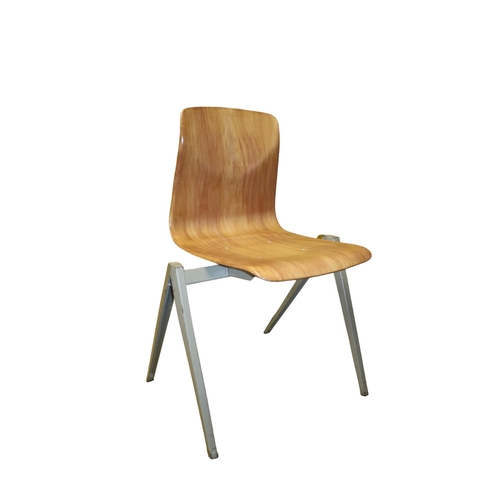 113 - Woodvark German Vintage School Chair 1960's