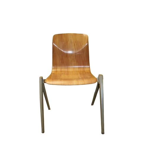 113 - Woodvark German Vintage School Chair 1960's