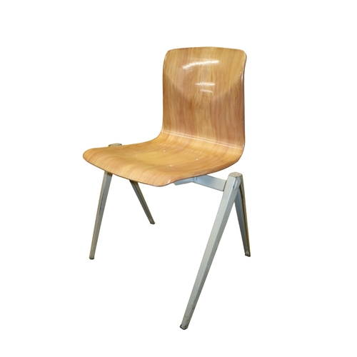 113 - Woodvark German Vintage School Chair 1960's