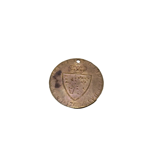 129 - George III Brass Gaming Tokens 100+